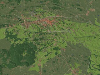 Obraz premium 3D illustration of city and urban in Siena Italy