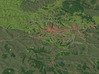 Fototapeta premium 3D illustration of city and urban in Siena Italy