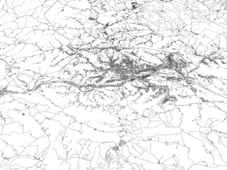 3D illustration of city and urban in Siena Italy