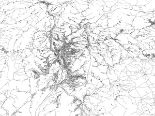 Obraz premium 3D illustration of city and urban in Siena Italy