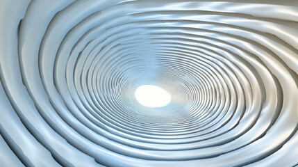 Obraz premium Abstract spiral pattern creates mesmerizing tunnel effect with soft light