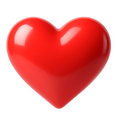Fototapeta premium Red Heart 3D Icon