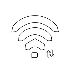 Wireless Network & Data Flow Icon
