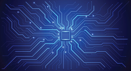 Circuit board. Technology background. Central Computer Processors CPU concept. Motherboard digital chip.