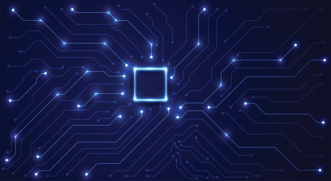 Circuit board. Technology background. Central Computer Processors CPU concept. Motherboard digital chip.
