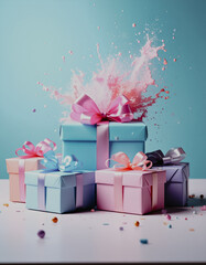 pink gift box