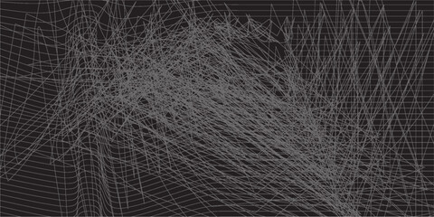 Flowing dots particles wave pattern 3D curve halftone black gradient curve shape isolated on white background.