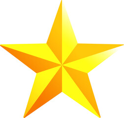 Obraz premium Gradient star 2D