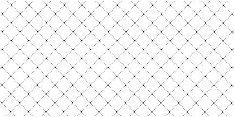 Fototapeta premium Cross rhombus geometric seamless pattern background. Dash diagonal cross line seamless pattern. geometric pattern symbol. vector illustration.