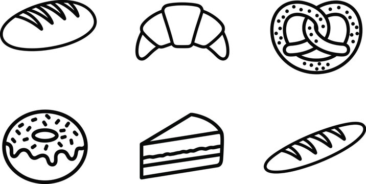Bakery pastry icon set collection - Powered by Adobe