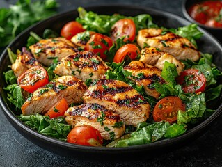 Grilled Chicken Salad with Fresh Ingredients