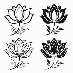 Lotus flower illustration