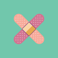 vector illustration of a bandage