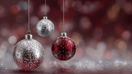 Background with Christmas balls