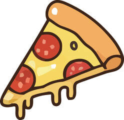 Cute Cartoon Ice Cream Cone with Three Scoops and Smiling Faces