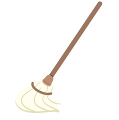 Classic String Mop Illustration for Cleaning and Maintenance Needs