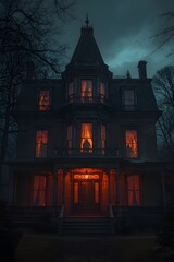 spooky halloween night