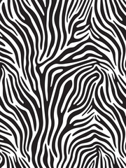 "Zebra skin pattern background, seamless black and white stripes, smooth flowing lines, elegant minimal vector design" vector 