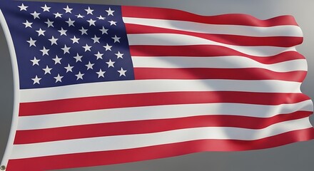 Waving American Flag Represents Patriotism Freedom and National Pride backdrop