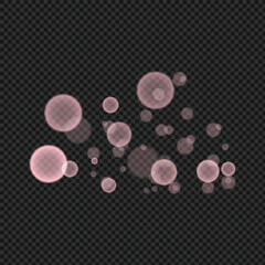 Pink bokeh light effect for decoration