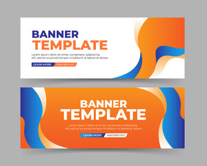 Abstract banner template design