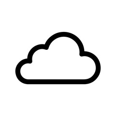 Simple outline of a cloud icon