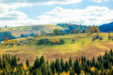 autumn landscape in the mountains