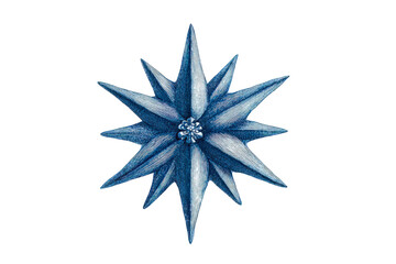 Abstract Starburst Structure in Cyan Against Black Background