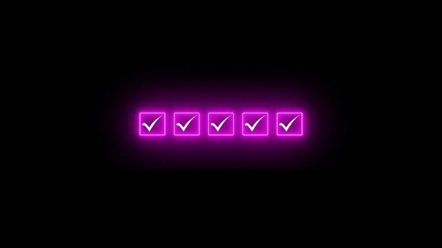 Checklist and task progress tracking concept on transparent background. Productivity, goal setting, and efficient project management. Motion graphics of progress icons. 4k video animation.