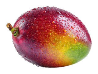 Fresh mango display market food vibrant isolated on transparent background