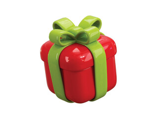 Gift box icon 3d render concept of birthday ribbon gift box icon vector illustration