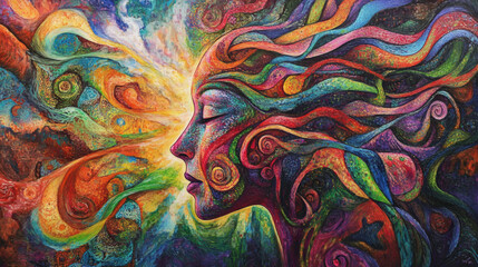 brain, condition, mind, adhd, distraction, labyrinth, representation, abstract, complex, illustration, concept, digital, sharpened, high-coloured, beauty, surrealism, portrait, identity, dream, spirit