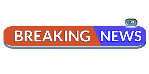 Global Live Breaking News Update Banner Template