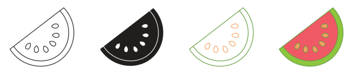 Guava Icon Set. Pink Guava Fruit food vector symbol . Vector Illustration.