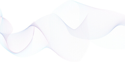 Abstract wave element for design. Digital frequency track equalizer. Stylized line art background. Vector