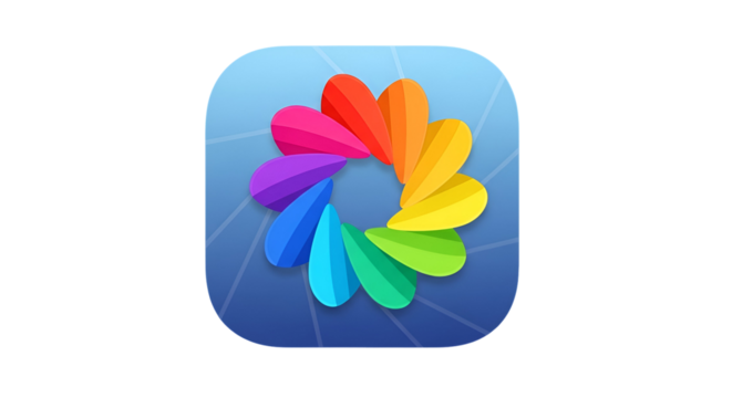 3d icon of colorful flower petal icon isolated on transparent background, representing creativity, diversity, and artistic expression