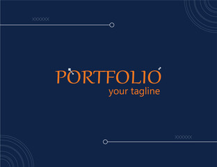 design template, cover page, portfolio, design portfolio, minimal portfolio design