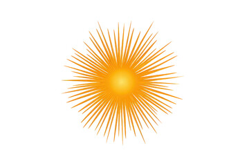 Abstract Digital Artwork Golden Bursting Star Shape on Black Background