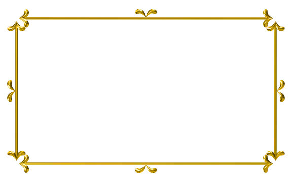 gold frame for text