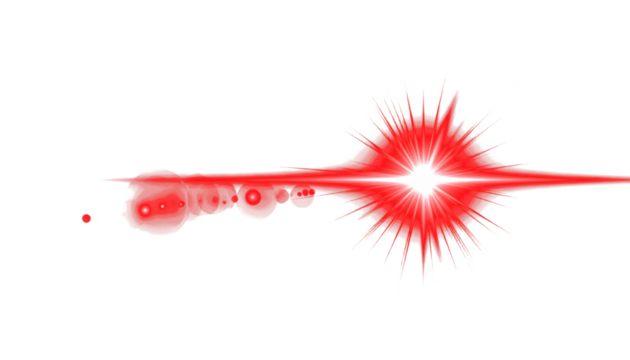 abstract red of lighting for background digital lens flare in dark background clean png