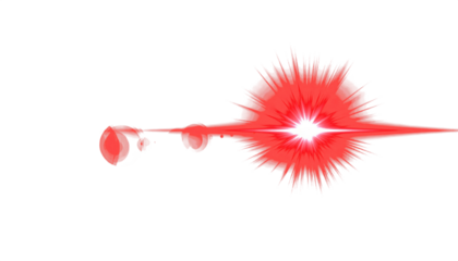 abstract red of lighting for background digital lens flare in dark background clean png