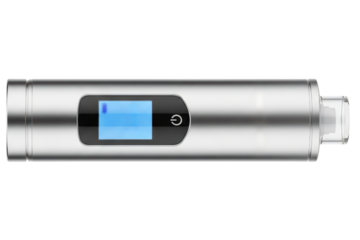 Digital breath alcohol tester for measuring blood alcohol content isolated on a transparent background