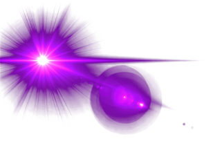 abstract purple of lighting for background digital lens flare in dark background clean png