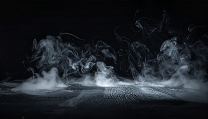 Mysterious Smoke Plumes on Dark Surface.