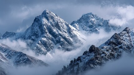 Obraz premium snowy mountains