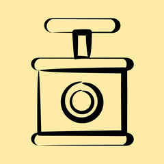 Icon tnt. Gold mining elements. Icon in hand drawn style.