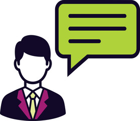 Abstract geometric shape with vibrant colors isolated on transparent background