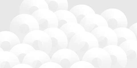 Abstract white glowing geometric lines on gray background. Modern shiny blue circle lines pattern simple abstract design art