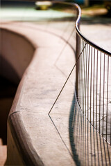 Railing Shadow and Concrete Texture at Benidorm Promenade