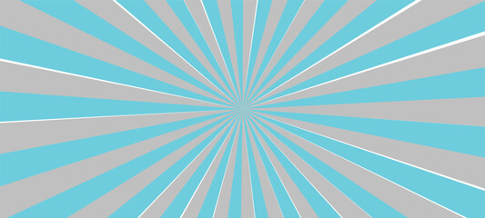 Cyan and gray sunburst pattern background